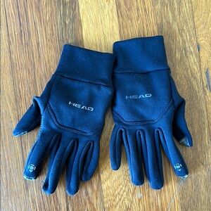 Black Winter Gloves with Grip
